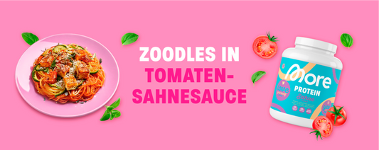 Zoodles Rezept mit Tomatensauce | High Protein